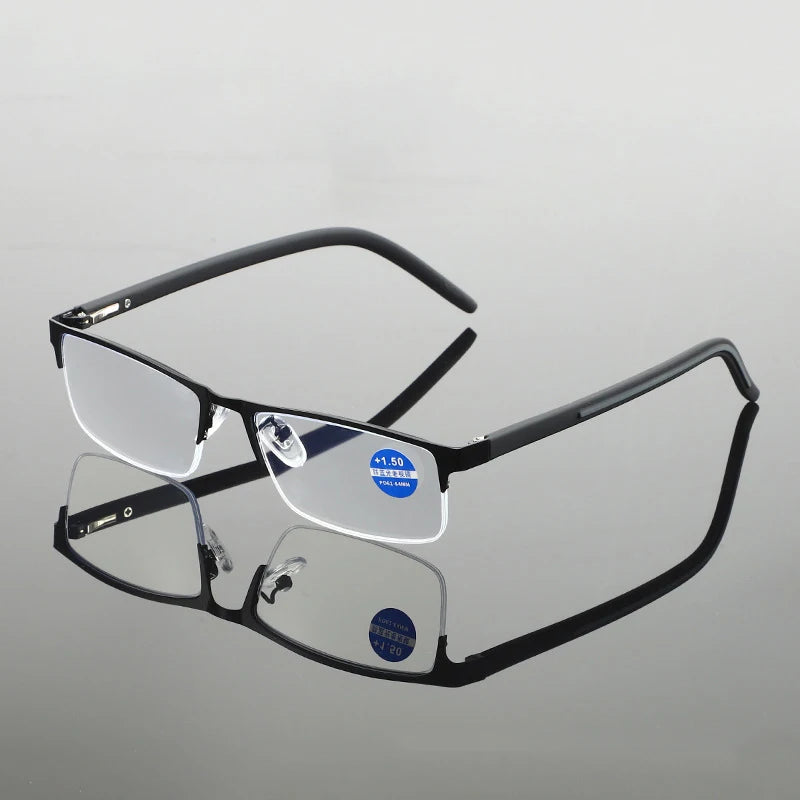 Titanium Alloy Frame Presbyopic Glasses Women Far Sight Eyeglasses Finished Optical Business Reading Eyewear Diopter +1.0 TO+4.0