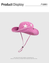 Chapeau de pêcheur rétro style Spice Girls des années 2000, casquette de soleil de cow-boy d'été, casquette de voyage, photo Bob Panama, chapeau de seau de randonnée en plein air pour femmes