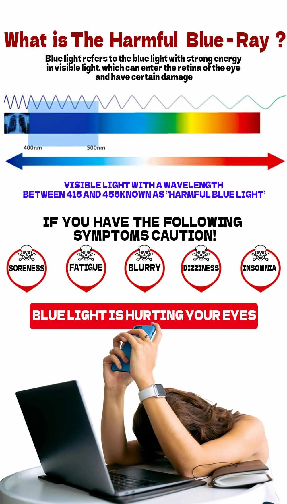 blue light Blocking 100% Orange Lens, Red Lens   Computer Blue Light Blocking Luxury blocking Fashion Glasses Women Man Computer
