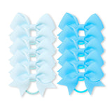 10Pcs/lot Grosgrain Ribbon Pigtail Hair Bows Elastic Hair Ties Hair Bands Holders Girls Baby Hair Accessories for Baby Infants