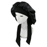 New Satin Hair Cap For Sleeping Invisible Flat Imitation Silk Round Haircare Women Headwear Ceremony Adjusting Button Night Hat