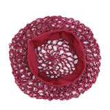 Women Stretchy Wide Band Crochet Hair Snood Mesh  Net Wig Cap Head Cover Care Nightcap Pocket Wrap Dreadlock Headwear