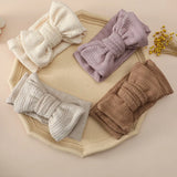 Baby Headband Hair Accessories Infant Girl Hairbands Bows Elastic Turbans for Newborn Babies Cotton Knitted Hair Band Baby Items