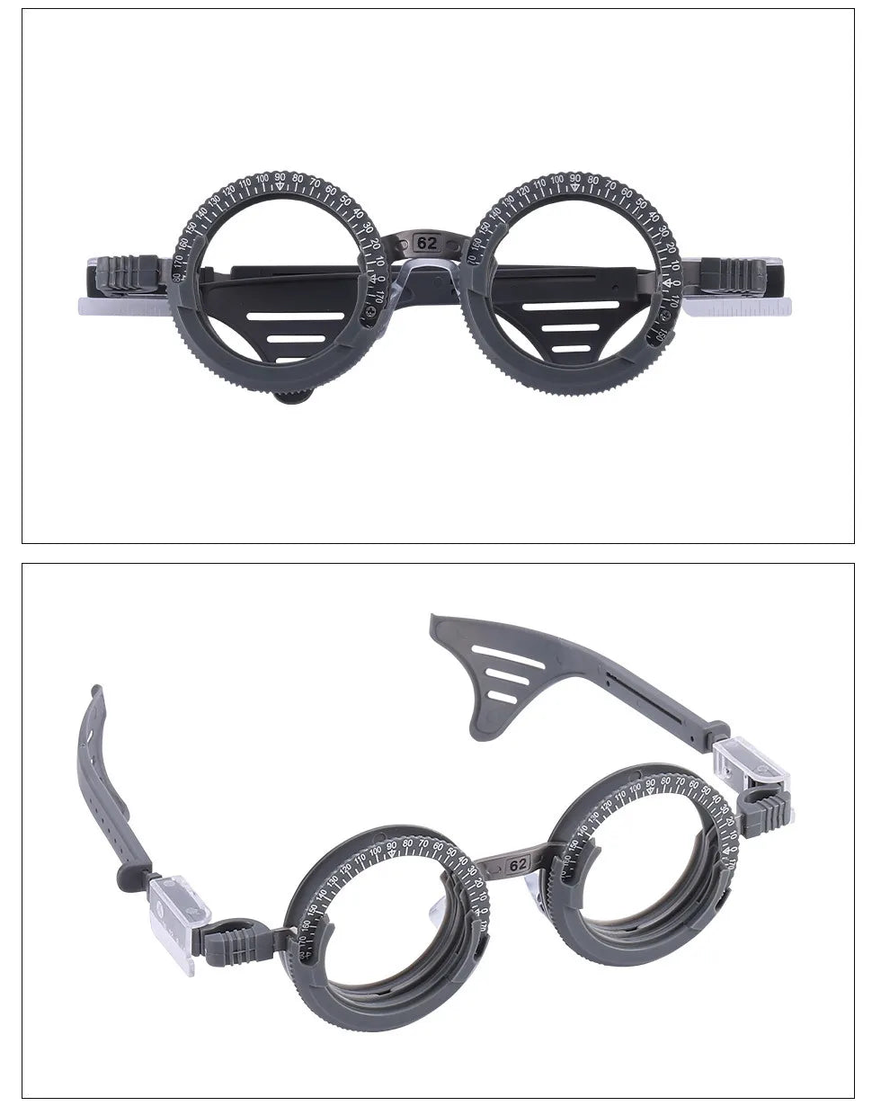 Pure Titanium Trial Frame Optometry Frame Multi Pupil Adjustable Lens Leg Eye Distance Measurement 3 Lenses By Dhoptical