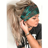 Bohemian Hair Bands in Europe and America, Dotted with Datura Flowers, Elastic and Sweat Absorbent, and Fashionable Headdrdresse