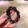 Crystal Beads Hair Ties Hair Scrunchies Hair Elastics Pearl Ponytail Holders Hair Wrist Ties Bands Scrunchies Hair Accessories