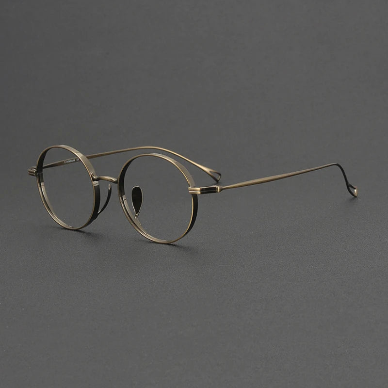 2025 NEW Titanium Handmade Glasses Frame Round Oval Retro Glasses For Men Reading Glasses Frames For Myopia For Women KMN-3003
