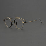 2025 NEW Titanium Handmade Glasses Frame Round Oval Retro Glasses For Men Reading Glasses Frames For Myopia For Women KMN-3003