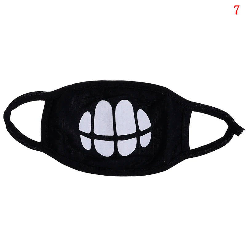 1pc Mouth Face Mask Unisex Cotton Dustproof Mouth Face Mask Anime Cartoon Bear Women Men Muffle Face Mouth Party Masks