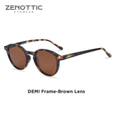 ZENOTTIC (S Size) Retro Circular Polarized Sunglasses 2024 2025 Men Women Vintage Small Round Sun Glasses UV400 Goggles Shades