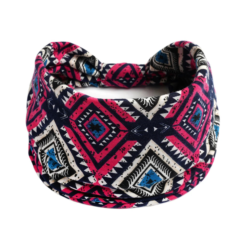 Women Hair Bands Headband Bohemian Sports Run Bandage Elastic Girl Wide Headband Print Wide Headwrap Headpiece Hairband Ladies