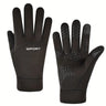 Men Winter Waterproof Cycling Gloves Outdoor Sports Ski Running Motorcycle Touch Screen Fleece Gloves Non-Slip Warm Full Fingers