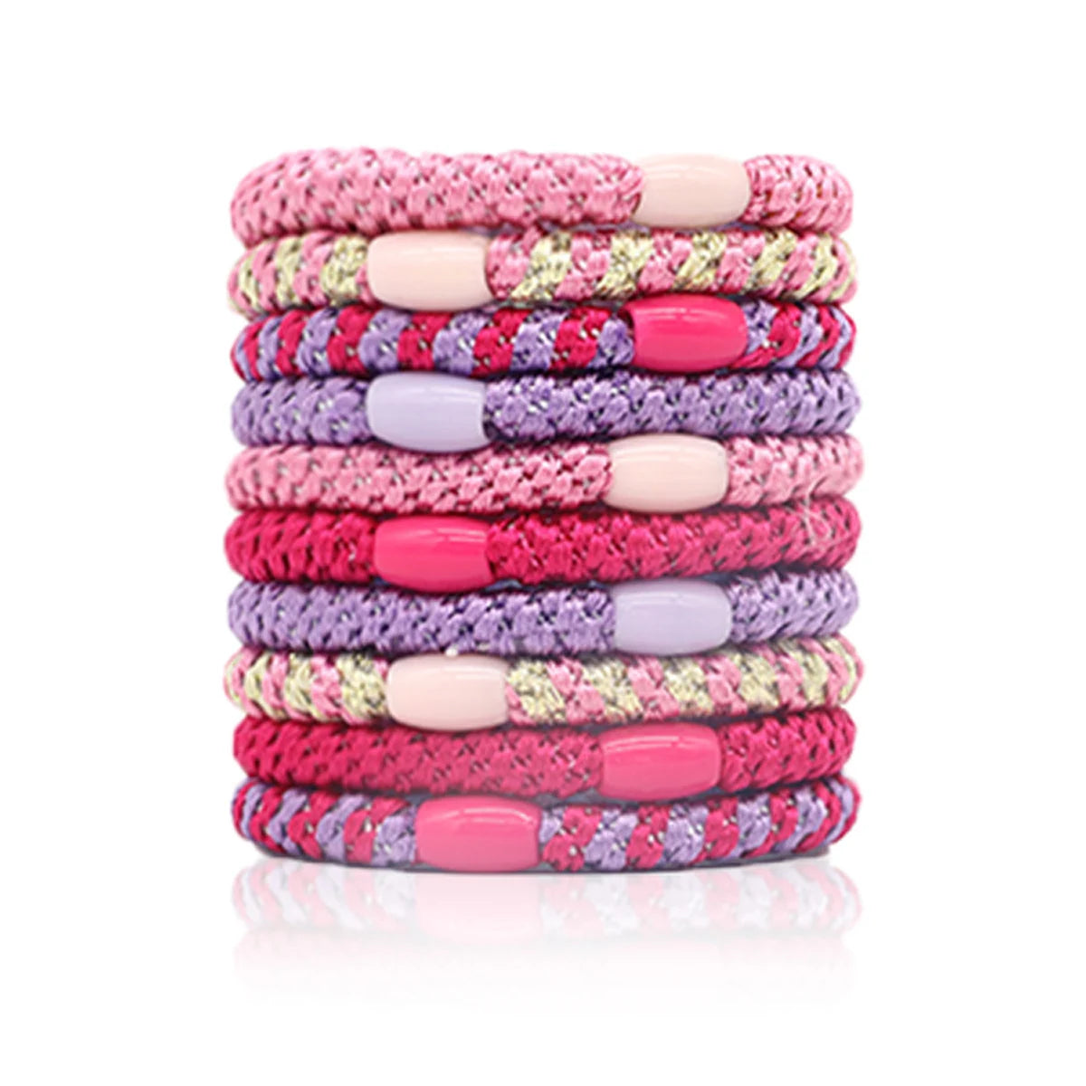 Hairbands, 10 Pack, Fashion, Solid Color, Braided Hairbands, Women, Soft Elastic, No Damage, Ponytail Hairbands