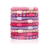 Hairbands, 10 Pack, Fashion, Solid Color, Braided Hairbands, Women, Soft Elastic, No Damage, Ponytail Hairbands