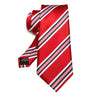 EASTEPIC Men's Gifts of Striped Ties Red Neckties for Gentlemen in Fine Apparel Fashionable Accessories for Social Occasions