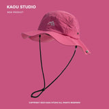 New Japanese Color Matching Bucket Hats Women Summer Outdoor Quick-drying Breathable Mountaineering Sun Protection Men's Caps
