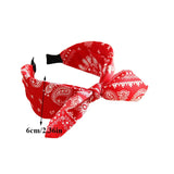 Bow Wide Brimmed Head Hoop For Women Boho Women Soft Solid Print Headbands Cross Knot Elastic Hair Hoop  Vintage Headwear New
