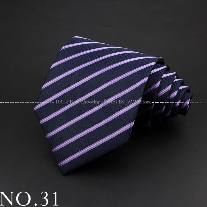 New Design Wedding Men Tie Purple Solid Striped Paisley Flower Neckties Men Business Dropshipping Groom Collar Accessories Gift