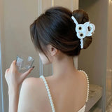 1pc Cute cat hair clip, women's new high-end shark clip, large hair tie, internet famous hairpin headband