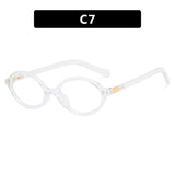 Oval Small Frame Retro Female Korean Plain Glasses Anti-blue Light Eyeglasses Eye Protection Ladies Optical Spectacle Eyeglass