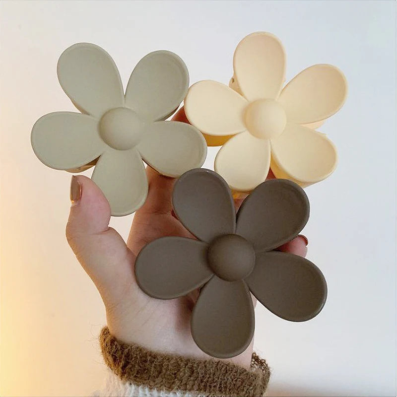 Fashion Flower Claw Clips for Women Sweet Girls Hair Claw Big Flower Hair Clamps Lady Crab Clips Hair Accessories for Women