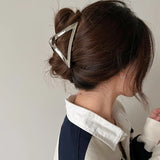 2023 New Fashion Metal Geometric Hair Claw Clip Trendy Hair Clips Hair Clamps Hairpins Party Hair Accessories For Women Headwear