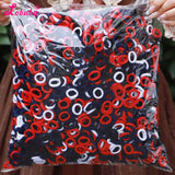 500Pcs Pink Black Camel Small Hair Ties,Hair Elastics Ponytail Holders Braids Locs for Baby Women Girls,Small Hair Rubber Band