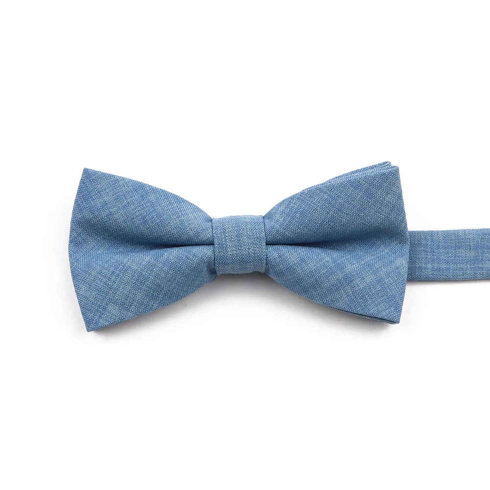 High Quality Mens Solid Color Bowtie Set For Men Children Wedding Party Dinner Accessory Pink Orange Father-son Bow Tie Gift