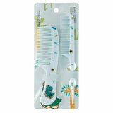 2pcs Kids Hair Combs Set Cartoon Animals Children Hairdressing Comb with Pointed Tail Girls Portable Anti-Static Plastic Comb