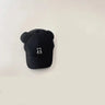 Cartoon Bear Baby Baseball Cap Cute Solid Color Toddler Sun Hat with Ears Summer Adjustable Kids Boy Girl Peaked Cap