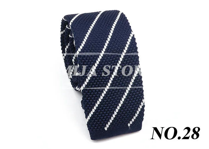 61 Styles Knit Tie Fashion Pattern Print Leisure Men's Knitted Tie Colourful Woven Daily Wear Cravat Gift For Apparel Accessorie