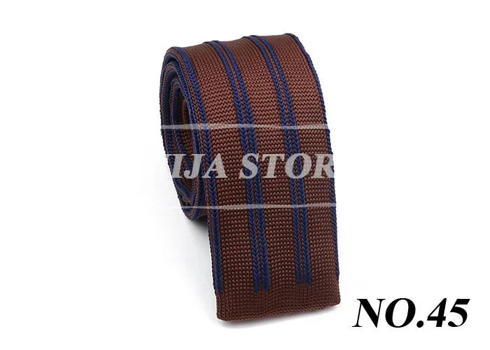 61 Styles Knit Tie Fashion Pattern Print Leisure Men's Knitted Tie Colourful Woven Daily Wear Cravat Gift For Apparel Accessorie