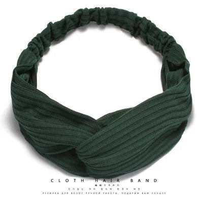Cross elastic headband chiffon silk headband ladies headband hair accessory sports face wash