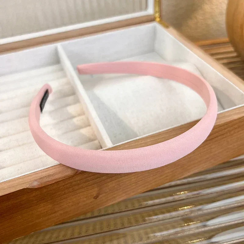 Spring Summer Women Colorful Head Hoop Princess Girls Sweet Plaid Cloth Headbands for Children Daily Headpiece Hair Accessories