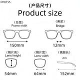 Anti Blue Light Lenses Titanium Eyeglass Frame Rectangular Full Frame Fashionable Carved Optical Prescription Glasses Unisex
