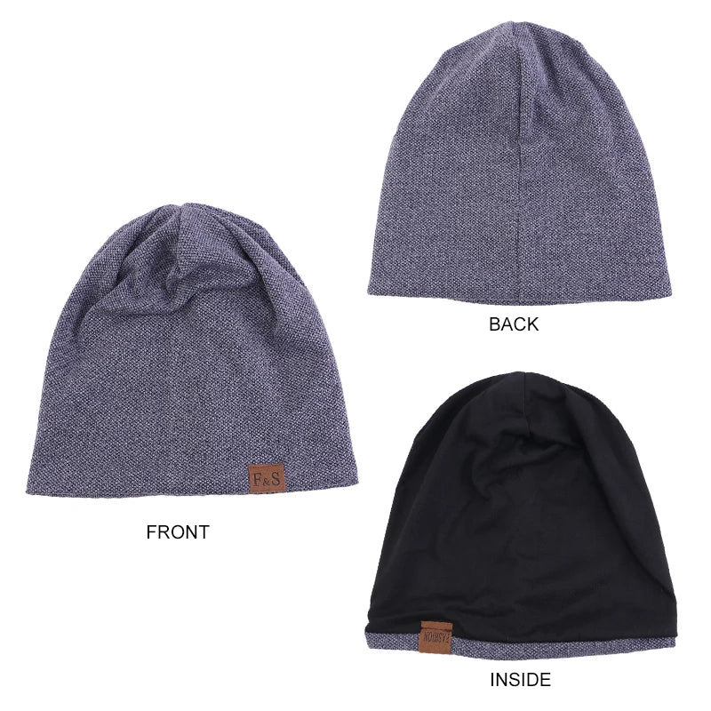 Unisex Beanie Cotton Night Sleep Cap Bonnet Chemo Hat Headwear Turban Baggy Hair Care Nightcap Pullover Hat Solid Colo Men Women