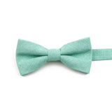 High Quality Mens Solid Color Bowtie Set For Men Children Wedding Party Dinner Accessory Pink Orange Father-son Bow Tie Gift