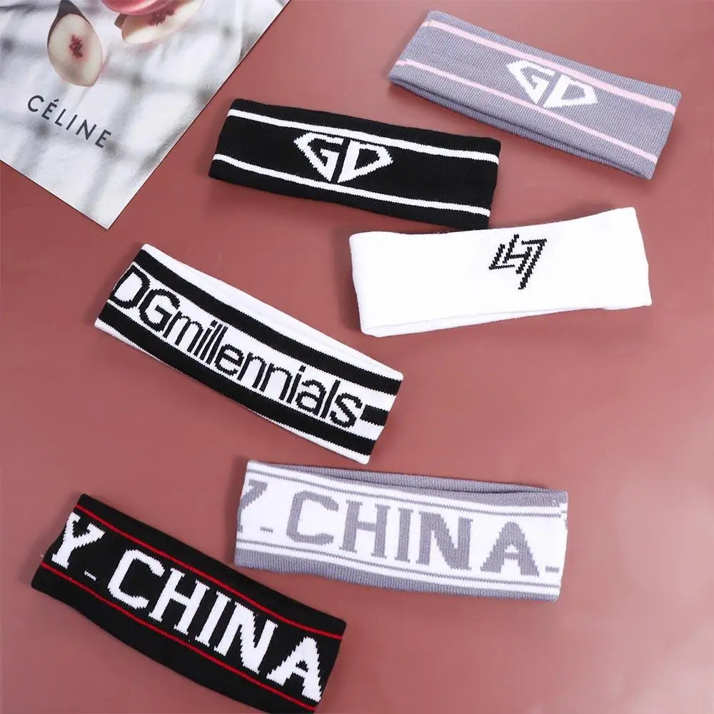 Gym Running Kids Headbands Sweat Hair Bands Yoga Sweatbands For Women Sports Headband Tennis Headwrap Letters Sweat Headband