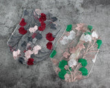 New Wide Headband for Women Ethnic Embroidery Flower Mesh Wide Edge Headbands Hibiscus Mutabilis Lace Bandaba Turban Headwear