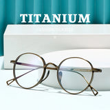 2015 Round Eyeglass Titanium Retro Square Glasses Frames Men Women Eyeglasses Frames Eyewear Business Korean Spectacles Frame