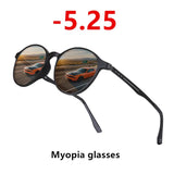 Ultralight Titanium Small Round Frame Men Anti-blue light Myopia Glasses Sunglasses Trend Wild Nearsighted Sun Glasses -1.0~-6.0