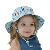 Summer Baby Sun Hat Baby Sun Hat for Girls and Boys Outdoor Neck Ear Cover Anti UV Kids Beach Caps Bucket Cap 0-8 Years