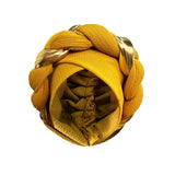 African Turban Cap Headdress Women's Pleated Hat Hair Accessories Arab Wrapped Muslim Hijab