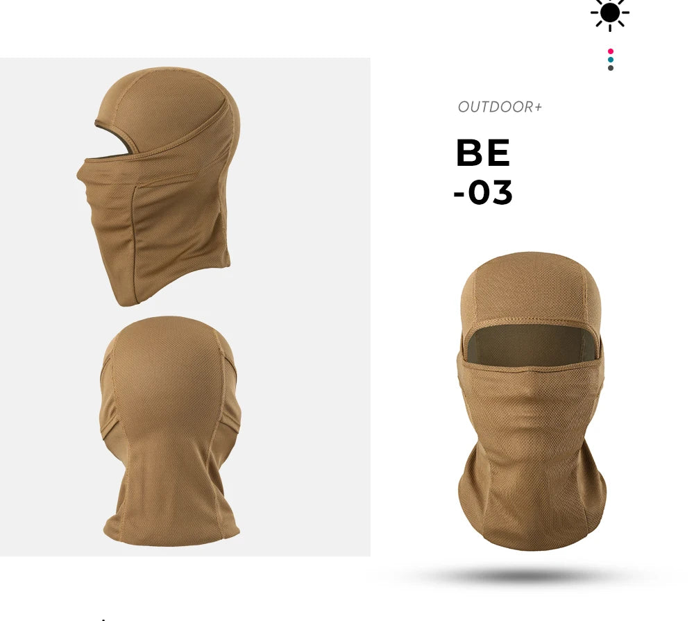 Camouflage Balaclava Cap Windproof Full Face Mask Breathable Sports Cycling Helmet Liner Outdoor Hiking Camping Beanies Hat Men