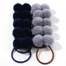 10Pcs/lot Grosgrain Ribbon Pigtail Hair Bows Elastic Hair Ties Hair Bands Holders Girls Baby Hair Accessories for Baby Infants