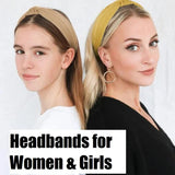 3Pcs Knotted Headbands for Women Girls Solid Color Hair Band Simple Cross Knot Hairbands Headwear Hair Accessories for Women