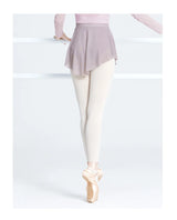 Women Ballet Skirts Dance Short Skirts High Slit Skirt Ballerina Adult Teen Ballet Dancing Dress Soft Mesh Elastic Dance Skirt