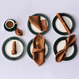 12Pcs 30X30cm Satin Table Napkin Soft Handkerchief Romantic Wedding Banquet Square Table Napkins Dinner Party Decoration