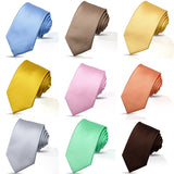 Fashion Classic Men's Ties Neck Tie Solid Colors Thread Ties for Formal Business Luxury Wedding Party Neckties Gifts For Men