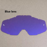 Motorcycle Goggles Lens for 100% Sun-Glasses for Outdoor Sport Dirtbike Helment Accessory Gold Blue Silver Clear Tear-Off Lens